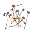 10Pcs 616E 4P4C RJ9 Female Telephone Connector Adapter with 4 Wires SEM&