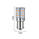 2Pcs/Lot Canbus Amber BAU15S 7507 PY21W 1156P LED Bulb Tu Light Auto Signal P0P5