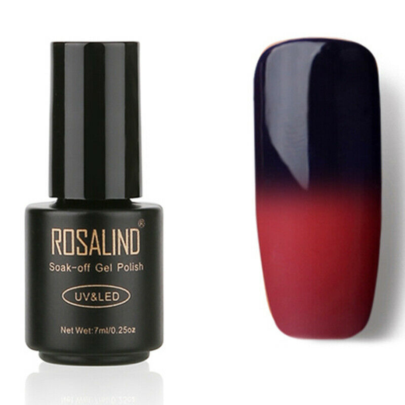 Rosalind Gel 1S Temperature Changing Nail Polish 7Ml Soak Off Nail Gel Poli I2J9