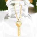 Fashion Women Key Love Long Chain Pendant Choker Necklace Punk Jewelry Gif@