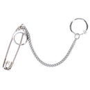 Punk Women Men Tasl Asymmetric Pin Chain Drop Earrings Jewelry Ear Studs Nw