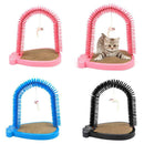 Cat Scratcher And Grooming Arch, Self Groomer and Massager With Catnip and