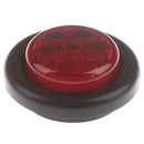 2Pcs Red 2 inch 7 LED Round Side Marker Clearance Light FOR Truck Trailer Cam Gw