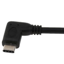 0.2m / 7.87inch 90 Degree USB 3.1 Type C Male to Female Charge and Data Sync