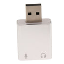 USB External Sound Card Audio Adapter with 3.5mm Microphone /Headphone Jacks