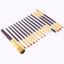 15pcs Makeup Brushes Kit Wood Handle Eyes Face Cosmetic Beauty Pens (120) A