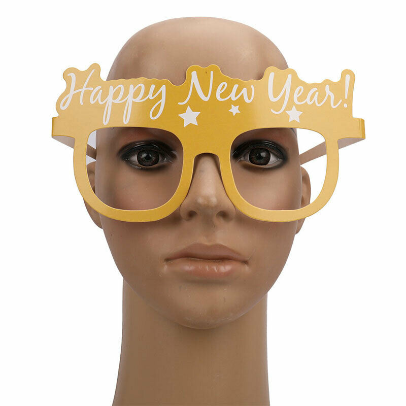 9PCS Happy New Year Party Favor Glasses Photobooth Props for Festival Suppli Hn