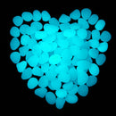 100pcs Glow in the Dark Stones Pebble Gardening Aquarium Landscaping Decor Set