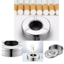 Ashtray Stainless Steel Tabletop Ashtray With Lid  Ashtray