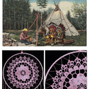 Pink Handmade Lace Dream Catcher Feather Bead Hanging Decoration Ornament