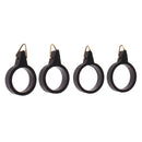 4x Fishing Rod Hook Keeper Elastic Lure Bait Outdoor Fishing S/M Black