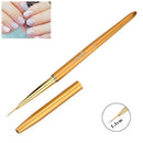 Monja Nail Art French Metal Handle Stripe Lined Lining Image Brush Acrylic  I7E9