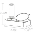 Double Cat Dog Bowls Elevated Pet Food Water Bowl Raised Elevated Adjustabl