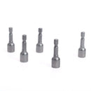 10 Pcs Chrome-Vanadium 1/4" Shank 8Mm Magnetic Hex Socket Nut Driver Bits