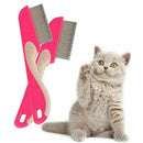 1pc Dog Cat Pet Stainle Steel Rake Comb Hair Grooming Trimmer Cleaning Brus J4K9