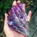 7-9cm Amethyst Cluster Quartz Stone Crystal Point Wand Specimen Healing AU