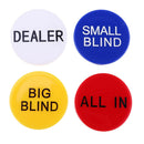 Big Little Blind All In Poker Chip And Dealer Button For