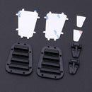 1Set TRX4 Black Plastic Intake Grille Cover & Engine Cover Hinge for 1/10 R