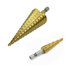 3X Titanium Coated Steel Quick-change Hex Shank Stepped Drill Bits M2 Tool cvx