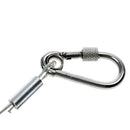 1.5m Retractable Fishing Lanyard Steel Coil Cord Plier Tool Tether Carabiner