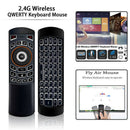 X6 2.4G Backlight Air Mouse Keyboard Remote Control For Android Smart TV BOEBME
