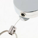 Anti Lost Key Chain Badge Holder Steel ID Card Belt Clip 50cm Steel Wire
