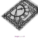 1pc Clock Plastic Embossing Folder Template For Scrapbooking DIY Photo