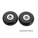 1 Pair Luggage Suitcase Replacement Wheels Axles Wrench Deluxe Universal Wheel