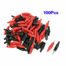 100Pcs  Alligator Leads Crocodile Test Clip for Electrical Jumper Wire Cable  OZ