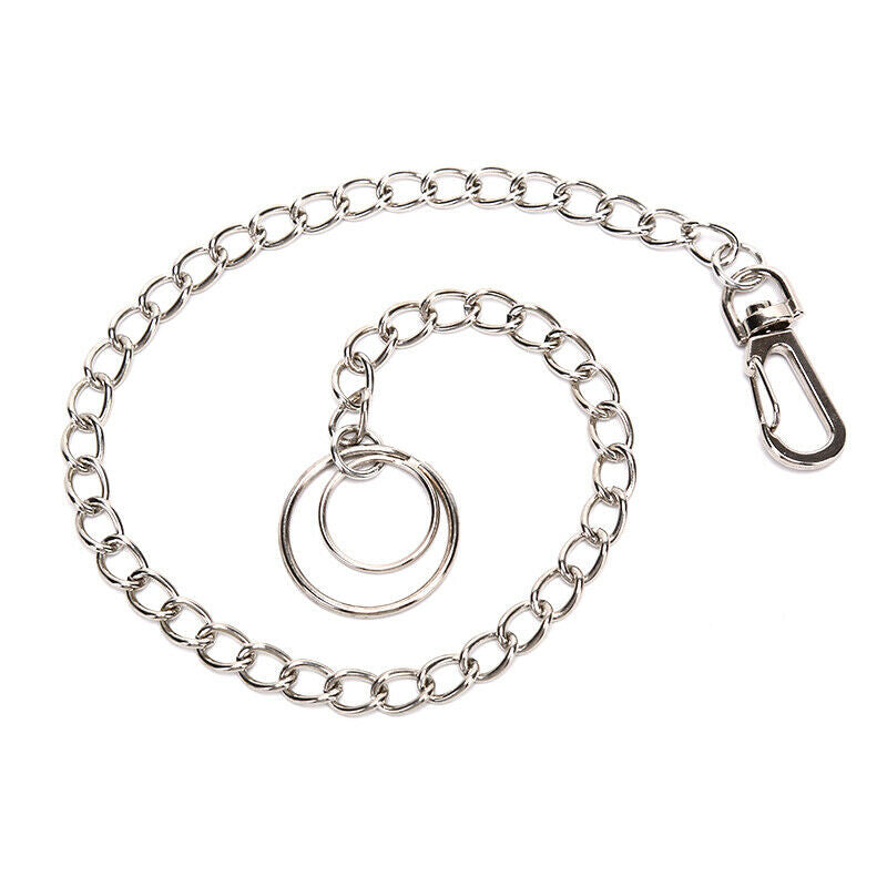 Punk Metal ChainTrousers Hipster Pant Jeans Long Wallet Belt Keychain Keyring Kw