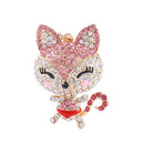 Cute Fox Rhinestone Key Chain Keyring Keychain Handbag Bag Pendant Car Deco