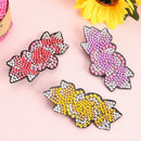 3pcs DIY Full Drill Diamond Painting Hair Clip Women Girls Flower Hairpin