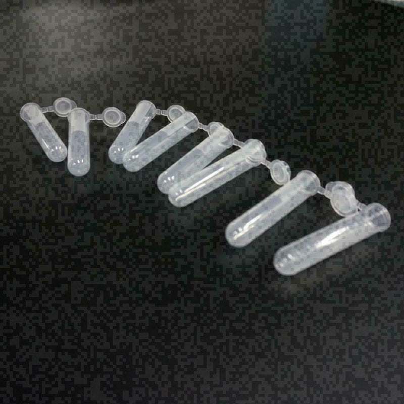 50Pcs Plastic Centrifuge Lab Test Tube Vial Sample Bottle Container Cap 5ml E5X7
