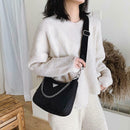 2pcs Casual Messenger Handbag Women Oxford Shoulder Crossbody Card Bag Set