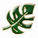 Leaves Brooch Button Pins Sweater Jacket Collar Badge Green Plant Jewelry G
