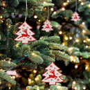 10pcs Wood DIY Craft Christmas Tree Ornaments New Year Home Decor (Tree-2) A