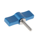 Aluminum M4 Adjust Tighten Locking Rotating Knob T-shaped Handle Screw Blue