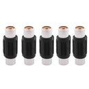 5pcs Audio Video RCA Female to Female Coupler Joiner Barrel Adapter X6K7