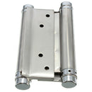 1 Pair Cafe Saloon Door Swing Self Closing Double Action Spring Hinge Silve B5W3