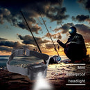 LED USB Hand Wave Sensor Headlamp Waterproof Camping Hiking Outdoor Torch A