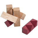 Wooden Unlock Ring Lock Wood Knot Locks Logic Puzzle Burr Puzzles Brain Tea V6Q9