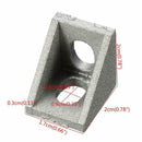 10pcs Aluminium Angle Corner Joint Right Angle Bracket Furniture Fittings