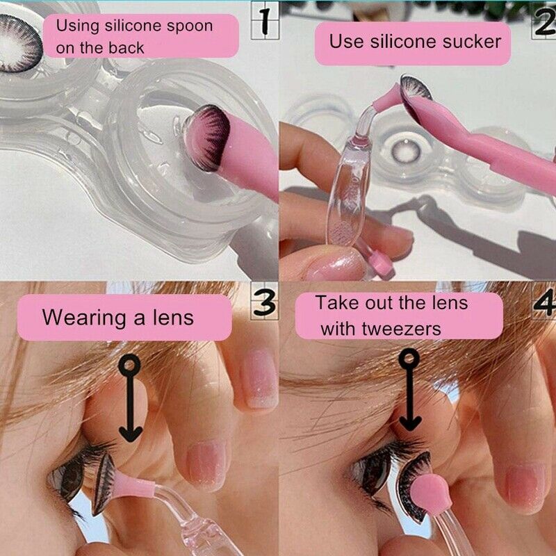 Soft Contact Lens Insertion and Removal Tool Set-Contact Lens Handler Devic E2O8