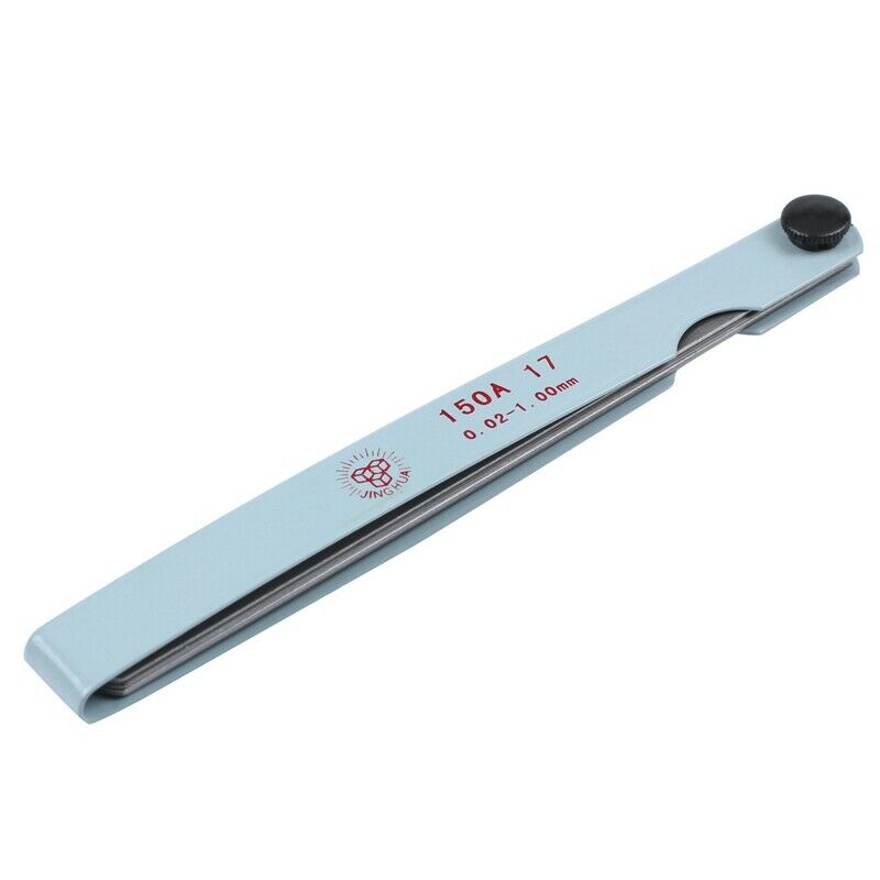 15cm 6" Length 0.02mm-1.0mm Thickness Metal Metric Feeler Gauge
