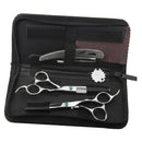 7" Professional Salon Hair Cutting Scissors Set Barber Shears Razor Tool Kit