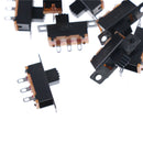 Black 20pcs 5V 0.3A SS12F32 Mini SPDT Slide Switch for Small DIY Power AD ly