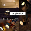 Rechargeable USB LED Motion Sensor Night Light 360 Rotating Toilet WC Kitch