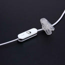 2Pin Sports Earpiece Headset w/ PTT MIC for BAOFENG Retevis Radios White