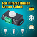 Automatic DC 12V-24V 8A Infrared PIR Motion Sensor Switch for LED Lights 5 ~ 8M