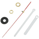 Clock Movement Mechanism with White Hour Minute Red Second Hand DIY Tools Kit M7